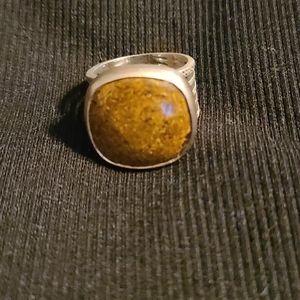 Silpada Brown Bronzite Ring